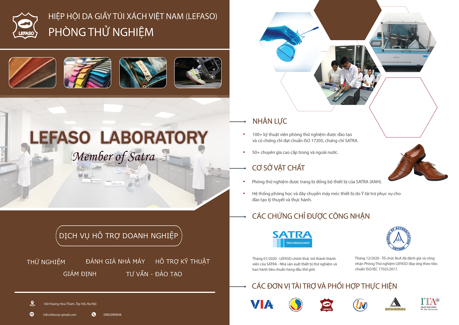 Giới thiệu các doanh nghiệp về Phòng Thử nghiệm LEFASO